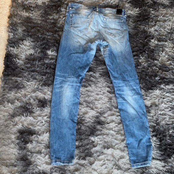 Zara Trafaluc Distressed Denim Jeans Sz  26 - Picture 10 of 14